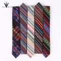 Custom Professional 100% Cotton Skinny Floral Tie For Men